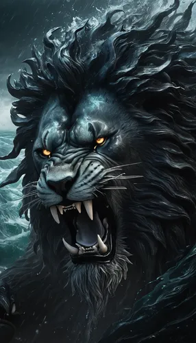 poseidon god face,lion head,lion - feline,roaring,panthera leo,lion,maelstrom,god of the sea,stone lion,sea god,to roar,snarling,poseidon,scar,roar,blue tiger,forest king lion,feral,two lion,skeezy lion,Conceptual Art,Fantasy,Fantasy 11