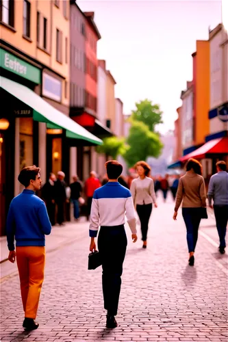 people walking,pedestrian zone,tilt shift,cliath,galway,townscapes,shopping street,dubliners,drottninggatan,pedestrianized,kilkenny,cobh,carouge,passersby,nenagh,ballinasloe,walkability,gatan,cork,tournai,Art,Artistic Painting,Artistic Painting 39