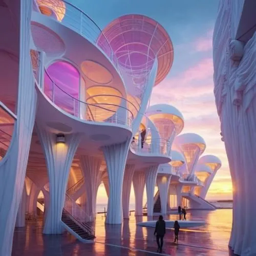 futuristic art museum,futuristic architecture,sky space concept,futuristic landscape,cube stilt houses,arcology,Photography,General,Fantasy