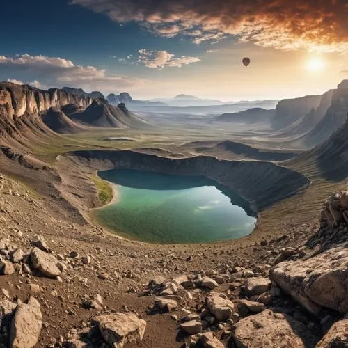 aragats,volcanic crater,alien planet,volcanic lake,changbai mountain,volcanic landscape,caldera,crater,mountain plateau,drakensberg,alpine lake,crater lake,crater rim,mountainous landscape,mountain landscape,torngat,heaven lake,koryaksky volcano,bucegi mountains,panoramic landscape,Photography,General,Realistic