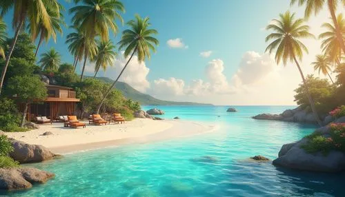 tropical beach,tropical island,dream beach,tropical sea,caribbean beach,caribbean,ocean paradise,the caribbean,tropics,idyllic,tahiti,beautiful beach,tropical house,beautiful beaches,beach landscape,seclude,paradis,paradise beach,full hd wallpaper,caribbean sea,Photography,General,Realistic