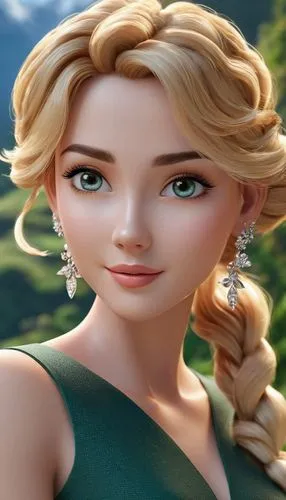 princess anna,elsa,eilonwy,celtic woman,tinkerbell,rapunzel,Unique,3D,3D Character