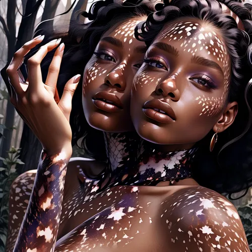 dryad,black skin,beautiful african american women,fantasy portrait,tears bronze,water pearls,filigree,gemini,fantasy art,natural cosmetic,ebony,faery,natural cosmetics,drusy,black models,afro american girls,skin texture,black couple,african american woman,image manipulation