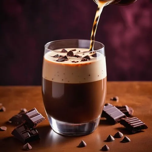 liqueur coffee,chocolate smoothie,mocaccino,frappé coffee,chocolate hazelnut,irish coffee,capuchino,iced coffee,cocoa,caffè macchiato,ice chocolate,french coffee,chocolate-covered coffee bean,marocchino,mocha,chocolatemilk,coffee background,macchiato,chocolate sauce,hot chocolate,Photography,General,Realistic