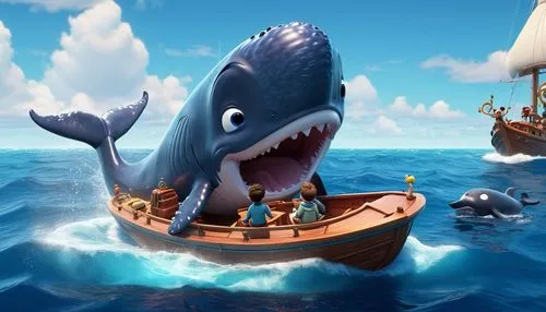 fathoms,megalodon,megalops,finnyards,caravel,ballenas,Unique,3D,3D Character