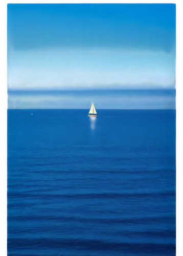 calm ocean background, blue gradient water, wave ripples, sunlight reflection, distant horizon, sailboat in distance, seagulls flying overhead, soft misty atmosphere, warm golden lighting, 3/4 composi