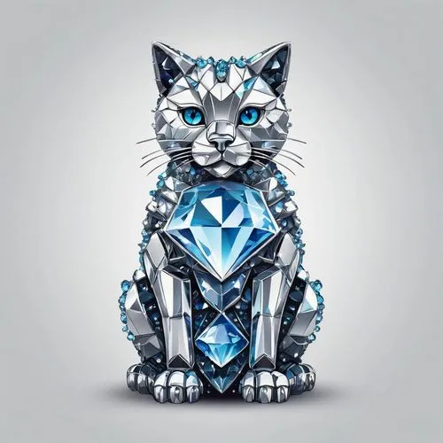 cat on a blue background,blue tiger,cat vector,breed cat,type royal tiger,silver blue,diamond,diamond wallpaper,diamond pendant,silver,silversmith,kyi-leo,glass yard ornament,diamond zebra,zodiac sign leo,royal tiger,diamond jewelry,cinema 4d,diamond background,cubic zirconia,Unique,Design,Logo Design