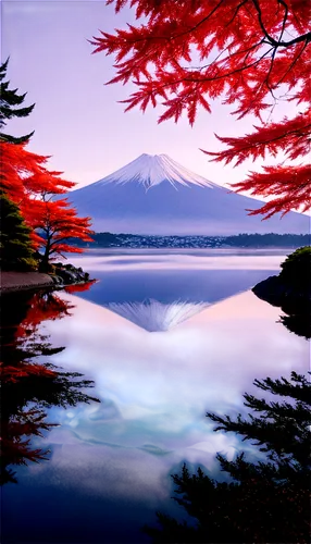 mount fuji,mt fuji,japan landscape,fuji mountain,fuji,japanese mountains,beautiful japan,lake tanuki,japon,landscape background,landscape red,world digital painting,beautiful landscape,japanese background,tranquility,volcanic lake,takefuji,nippon,mountain landscape,nature background,Illustration,Realistic Fantasy,Realistic Fantasy 22