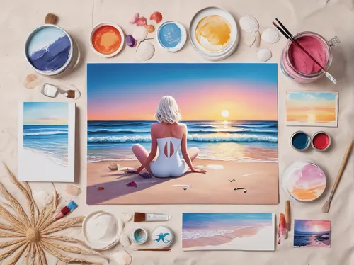 beach background,photo painting,watercolor seashells,watercolor background,watercolors,water colors,dream beach,background scrapbook,summer flat lay,painting eggs,watercolor frame,beach scenery,summer icons,painting easter egg,watercolor painting,watercolor paint,art painting,beach landscape,summer background,playmat,Unique,Design,Knolling