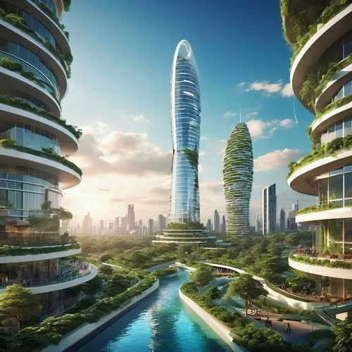 futuristic landscape,ecotopia,terraformed,futuristic architecture,arcology,terraforming,terraform,smart city,utopias,seasteading,utopian,ecoterra,sky space concept,habitats,micropolitan,habitability,planta,cyberjaya,futuristic,futuregen,Photography,General,Realistic