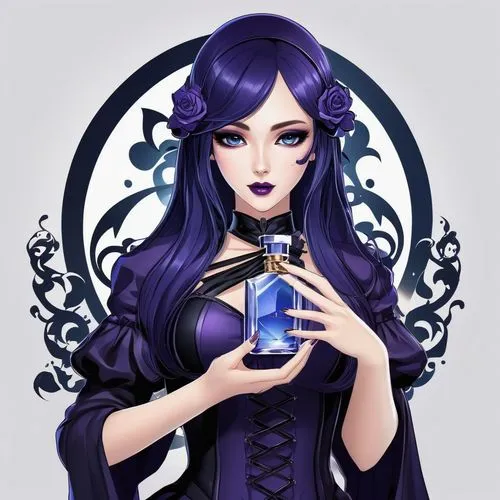 zodiac sign libra,la violetta,violet,violet head elf,libra,sorceress,acerola,blue violet,vanessa (butterfly),bluebell,medusa,magic grimoire,veil purple,rusalka,widowmaker,widow's tears,raven girl,gothic dress,widow flower,gothic woman,Unique,Design,Logo Design