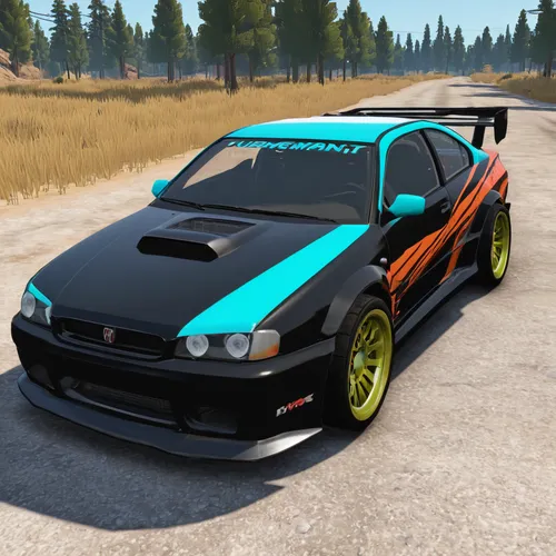 supra,subaru impreza wrx,dodge neon srt-4,racecar,skyline gtr,subaru impreza wrx sti,nissan silvia,lancia prisma,chevrolet hhr,race car,teal and orange,nissan 180sx,lancia montecarlo,nissan skyline,subaru impreza,toyota supra,elektrocar,game car,two-tone,godzilla,Conceptual Art,Daily,Daily 15