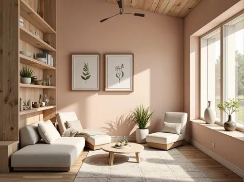 living room,livingroom,sitting room,loft,modern decor,home interior,contemporary decor,modern living room,interior decoration,interior decor,3d rendering,modern room,interior design,apartment lounge,sunroom,family room,interior modern design,wooden windows,bamboo plants,furnishing