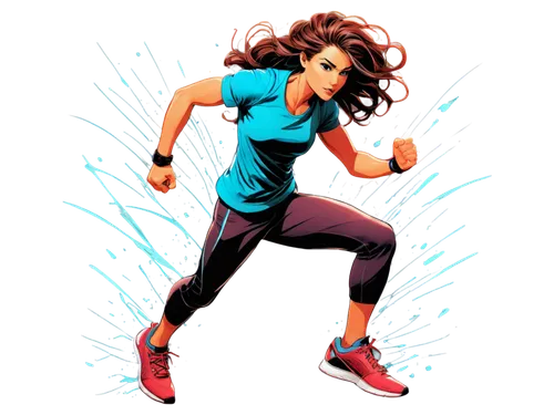 strider,female runner,sprint woman,runyonesque,superspeed,lightwaves,kickstart,energized,cyberathlete,bolt,jump rope,vector art,sprinting,topspin,tracers,vector illustration,grooverider,vector girl,korra,soulforce,Illustration,Paper based,Paper Based 17