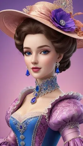 delenn,noblewoman,princess sofia,victorian lady,princess anna,violetta,Unique,3D,3D Character