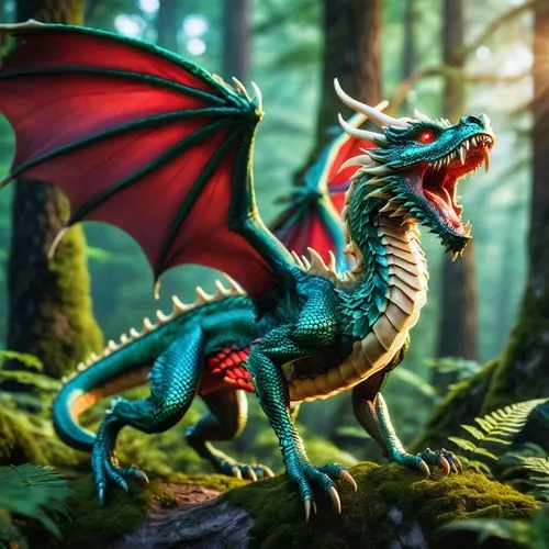 forest dragon,painted dragon,dragonja,eragon,saphira,dragon,Photography,General,Realistic