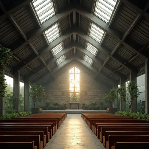 forest chapel,sanctuary,chapel,christ chapel,clerestory,presbytery,wooden church,narthex,pews,tabernacle,gpib,church painting,ecclesiastical,ecclesiatical,gesu,santuario,crematorium,church,sanctums,church faith,Photography,General,Realistic