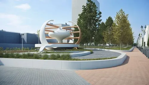 steel sculpture,renderings,public art,3d rendering,europan,atyrau,Photography,General,Realistic