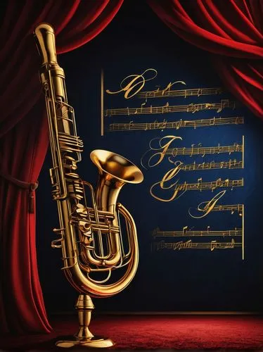 brass instrument,baritone saxophone,instruments musical,tenor saxophone,treble clef,instrument music,flugelhorn,saxophone,saxhorn,fanfare horn,musical note,valse music,sackbut,music notes,drawing trumpet,musical instruments,musical instrument,musical ensemble,musical notes,trebel clef,Illustration,Realistic Fantasy,Realistic Fantasy 34