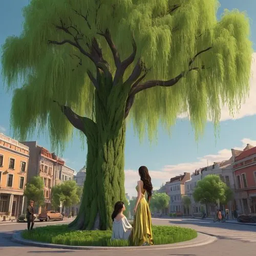 weeping willow,metasequoia,tiana,girl with tree,flourishing tree,green tree,linden tree,rosewood tree,linden blossom,rapunzel,yellowwood,tangled,the girl next to the tree,dragon tree,greenwillow,arrietty,corkscrew willow,willow flower,hanging willow,poplar tree,Conceptual Art,Daily,Daily 35