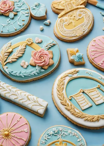 Describe the joy of cookie decorating with friends.,royal icing cookies,decorated cookies,royal icing,macaron pattern,cookie decorating,pizzelle,party pastries,holiday cookies,cutout cookie,sweet past