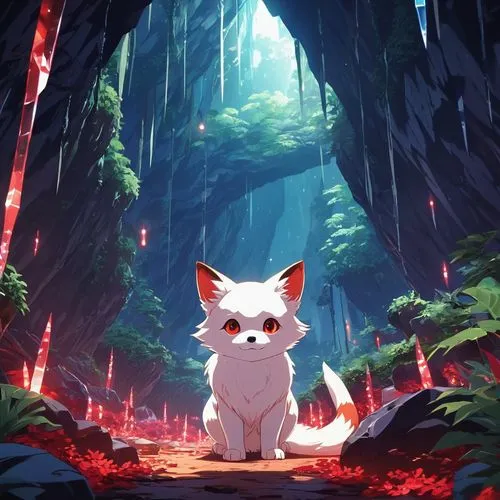 zwei,korin,inari,ghibli,yukai,bingbu,in the forest,ninomaru,forest background,inu,miqati,little fox,chua,kitsune,forest animal,konoe,forest,okami,forest walk,atoki,Photography,General,Realistic