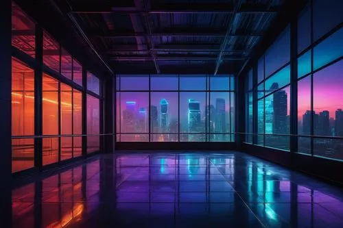 colored lights,glass wall,colorful light,cityscape,windows wallpaper,neon lights,dusk,nightclub,nightshades,neon light,noncorporate,soir,glass building,night lights,warehouse,windows,night glow,nightscape,blur office background,ultraviolet,Illustration,Abstract Fantasy,Abstract Fantasy 16