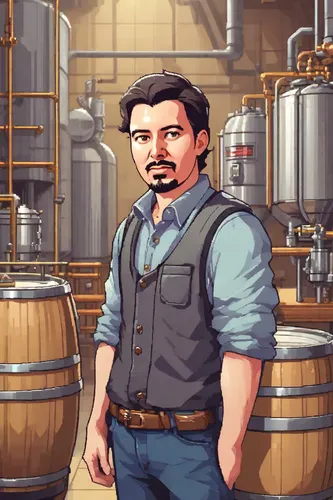 winemaker,brewery,bartender,boilermaker,barman,game illustration,tony stark,distilled beverage,grain whisky,moulder,oktoberfest background,cask,warehouseman,engineer,rye,distillation,refinery,blacksmith,brawny,bourbon