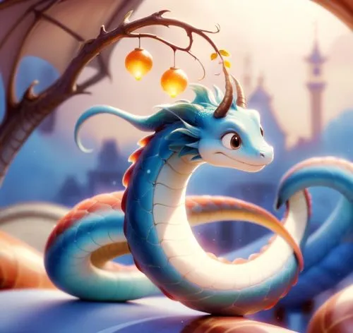 dragonair,simorgh,painted dragon,mushu,qilin,wyrm,Anime,Anime,Cartoon