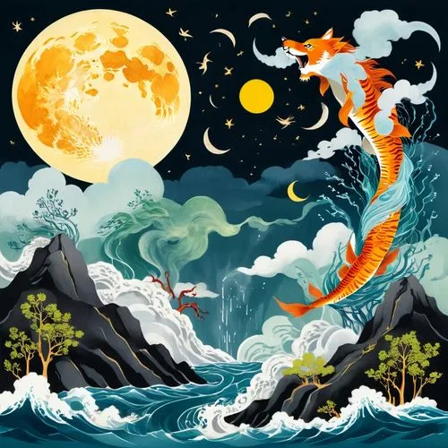 moondragon,samudra,the great wave off kanagawa,mermaid background,mid-autumn festival,ocean paradise,lunar landscape,seahorses,shenlong,dragon boat,tropical sea,ocean waves,sea night,ocean background,koi fish,sea landscape,japanese waves,tsunamis,ocean floor,moondoggie,Unique,Design,Infographics