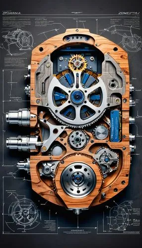 mercedes engine,gearbox,engine block,brake mechanism,gears,bmw engine,Unique,Design,Blueprint