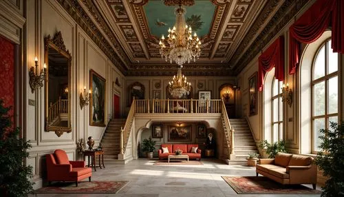 royal interior,ritzau,entrance hall,cliveden,foyer,villa d'este,palladianism,ornate room,nymphenburg,europe palace,interior decor,palazzo,biedermeier,hallway,villa cortine palace,althorp,sitting room,the interior of the,villa balbianello,highclere castle