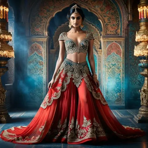 Eine indische tempeltänzerin,indian bride,bollywood,belly dance,bridal clothing,ball gown,oriental princess,red gown,evening dress,indian woman,sari,anushka shetty,aladha,indian girl,pooja,east indian