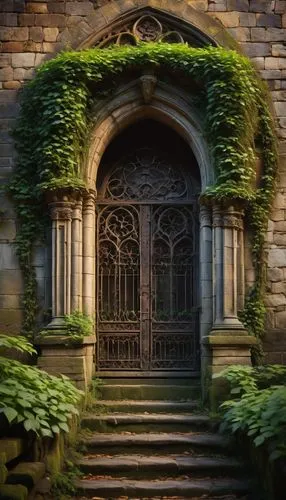 garden door,labyrinthian,the threshold of the house,doorways,doorway,stone gate,the door,portal,witch's house,wood gate,entrada,wooden door,nargothrond,hall of the fallen,riftwar,fairy door,old door,gateway,front door,threshhold,Illustration,Paper based,Paper Based 07