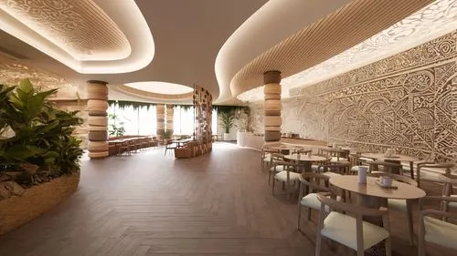 rotana,habtoor,jumeirah beach hotel,stucco ceiling,mahdavi,lobby,interior decoration,jumeirah,contemporary decor,casa fuster hotel,patterned wood decoration,fine dining restaurant,shangri,hotel lobby,amanresorts,iberostar,sofitel,andaz,art deco,oberoi