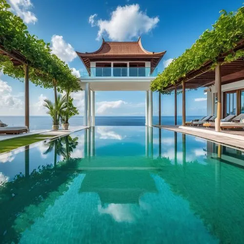 amanresorts,pool house,infinity swimming pool,bali,holiday villa,anantara,luxury property,roof top pool,vietnam,tropical house,samui,swimming pool,outdoor pool,house by the water,roof landscape,asian architecture,phuket,tailandia,shangrila,teal blue asia,Photography,General,Realistic