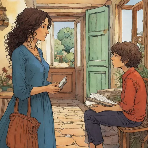 coloring,mother and son,children studying,book illustration,girl and boy outdoor,mother and father,little boy and girl,the little girl's room,vintage boy and girl,boy and girl,tuscan,young couple,game illustration,colouring,child's diary,tutoring,lindos,kate greenaway,studio ghibli,rowan,Illustration,Realistic Fantasy,Realistic Fantasy 12