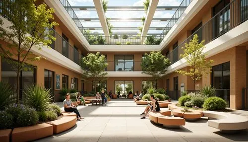 atriums,atrium,courtyards,wintergarden,masdar,inside courtyard,courtyard,modern office,bureaux,school design,headquaters,winter garden,technopark,biotechnology research institute,offices,insead,packinghouse,daylighting,oberoi,business centre