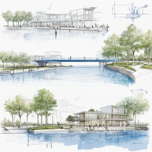 boathouse,aqua studio,floating huts,archidaily,school design,stilt houses,boat house,artificial islands,architect plan,house by the water,artificial island,the waterfront,kirrarchitecture,waterfront,illustrations,cube stilt houses,boatyard,very large floating structure,waterside,stilt house,Unique,Design,Blueprint