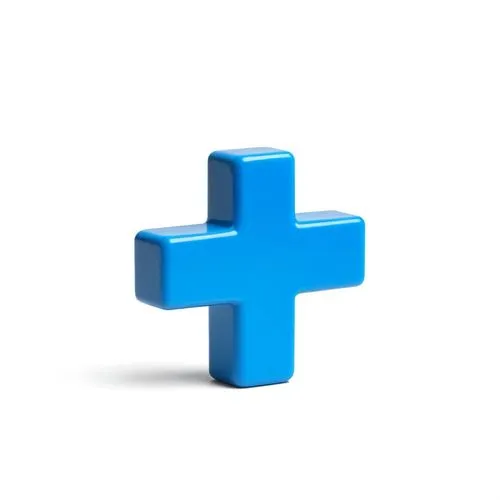 a 3d printed blue object is shown,medical symbol,medicine icon,blueshield,infinity logo for autism,medlineplus,medical logo