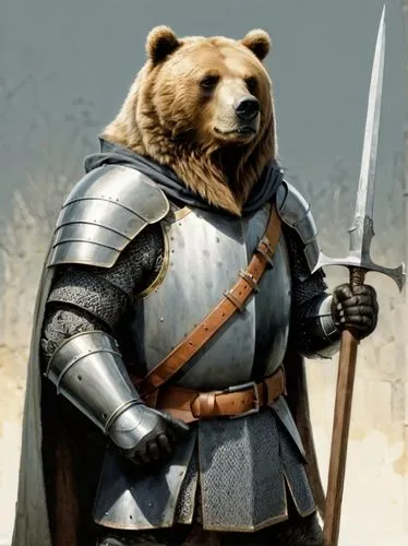 Bear Knight,nordic bear,bear guardian,bearlike,bearman,bearmanor,armored animal,hrothgar,vikingskipet,beorn,warden,wulfstan,bearhart,cataphract,great bear,clegane,ursine,berzerker,conservador,borislav