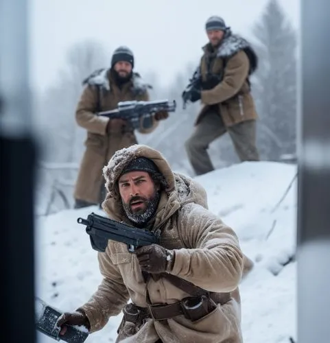 men in winter clothing with guns on their chests,bastogne,zhivago,frontiersmen,argo,vishwaroopam,boyarintsev,Photography,General,Cinematic