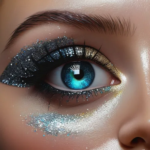 glitter eyes,glitter powder,glitter,eye shadow,glitter trail,eyes makeup,peacock eye,gold glitter,eyeshadow,sparkle,glittering,glitters,cosmic eye,blowing glitter,sparkling,cat eye,sparkly,metallic feel,sparkles,women's eyes,Conceptual Art,Sci-Fi,Sci-Fi 07