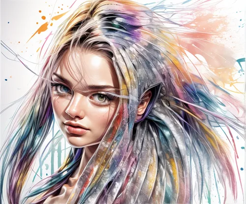 artist color,world digital painting,illustrator,color feathers,fashion illustration,hair coloring,fashion vector,digital artwork,paint splatter,the festival of colors,digital art,portrait background,watercolor paint strokes,art painting,adobe illustrator,girl drawing,colourful pencils,boho art,digiart,cmyk