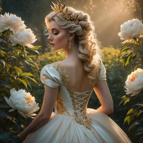 cinderella,white rose snow queen,fairytale,enchanting,fairy tale,scent of roses,fairy tale character,jessamine,fairy queen,ball gown,a fairy tale,faery,rapunzel,romantic portrait,bridal dress,fairytales,bridal clothing,wedding dresses,fairy tales,hoopskirt,Photography,General,Fantasy