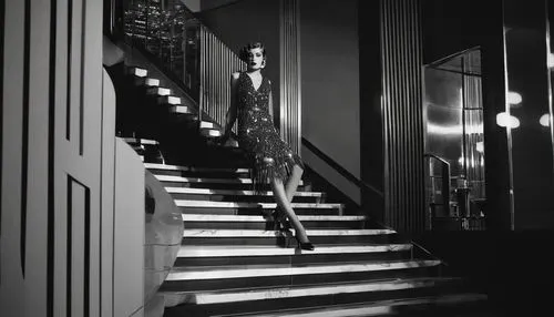 girl on the stairs,staircase,marienbad,claridge,demarchelier,schiaparelli,plisetskaya,art deco woman,film noir,stairwell,streitfeld,stair,outside staircase,stairways,roitfeld,stairwells,twiggy,stairway,claridges,nazimova,Photography,Fashion Photography,Fashion Photography 13