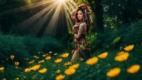 faerie,faery,dryad,garden fairy,elven flower,fantasy picture,ballerina in the woods,flower fairy,fairy forest,girl in flowers,mystical portrait of a girl,little girl fairy,celtic woman,photo manipulation,tiger lily,fae,the enchantress,fairy,fairy queen,photoshop manipulation