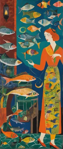 fishes,fishmonger,fish collage,fish market,girl with a dolphin,khokhloma painting,glass painting,soused herring,carol colman,fish in water,school of fish,fisher,fish farm,braque francais,the fish,olle gill,fabric painting,fish herring,aquarium,sardine,Art,Artistic Painting,Artistic Painting 38