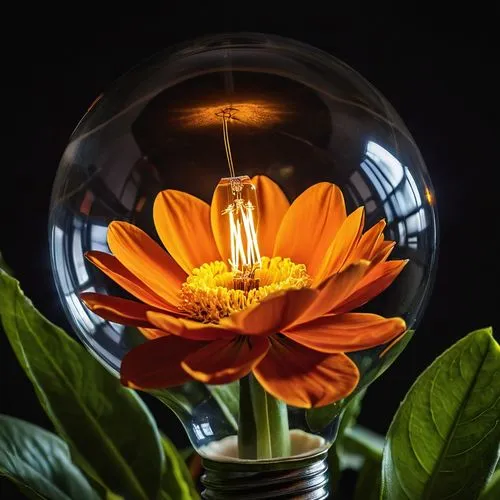 bulb,incandescent lamp,electric bulb,vintage light bulb,halogen bulb,calendula flower