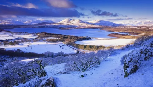 scottish highlands,trossachs national park - dunblane,isle of skye,scotland,snowy landscape,northern ireland,snow landscape,winter landscape,north of scotland,christmas landscape,snowy mountains,wintry,donegal,aberdeenshire,snow-capped,northumberland,lake district,ireland,snow capped,winter magic,Illustration,Retro,Retro 13